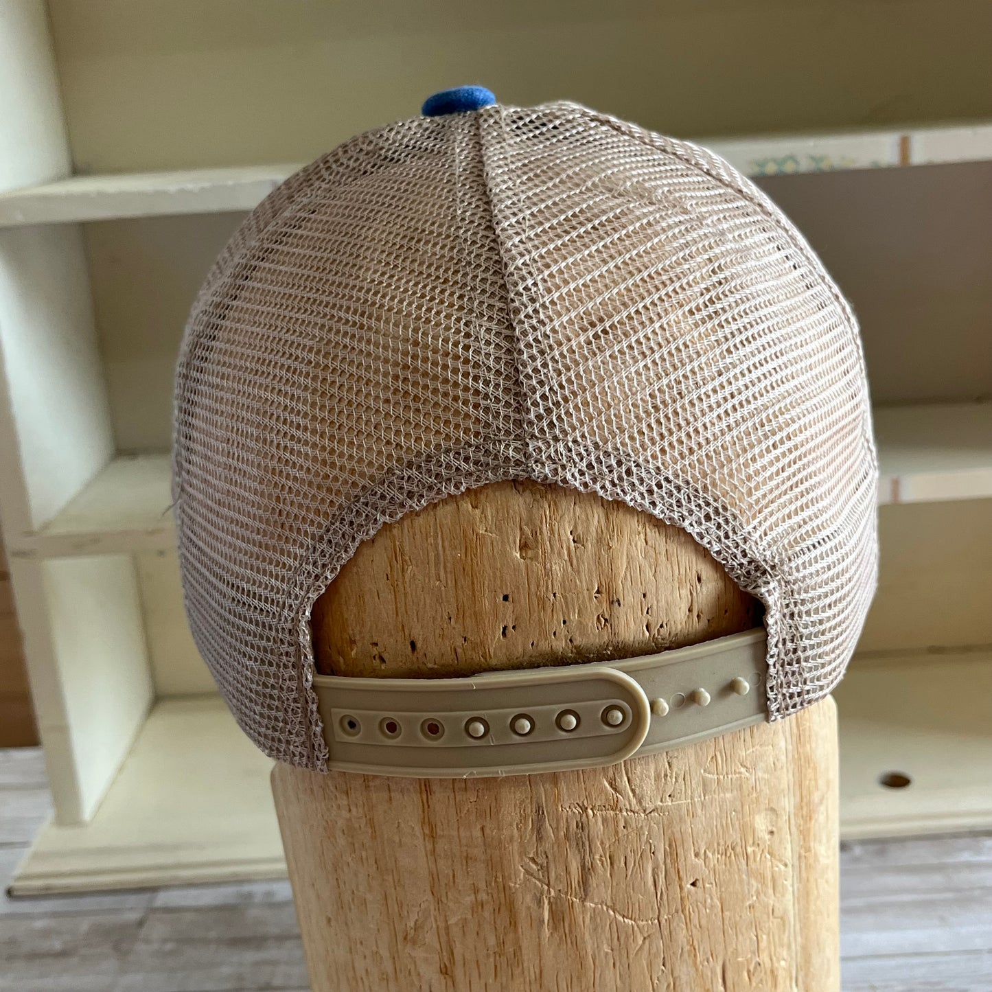 Union Jack Peace and Love Blue Denim Trucker Hat