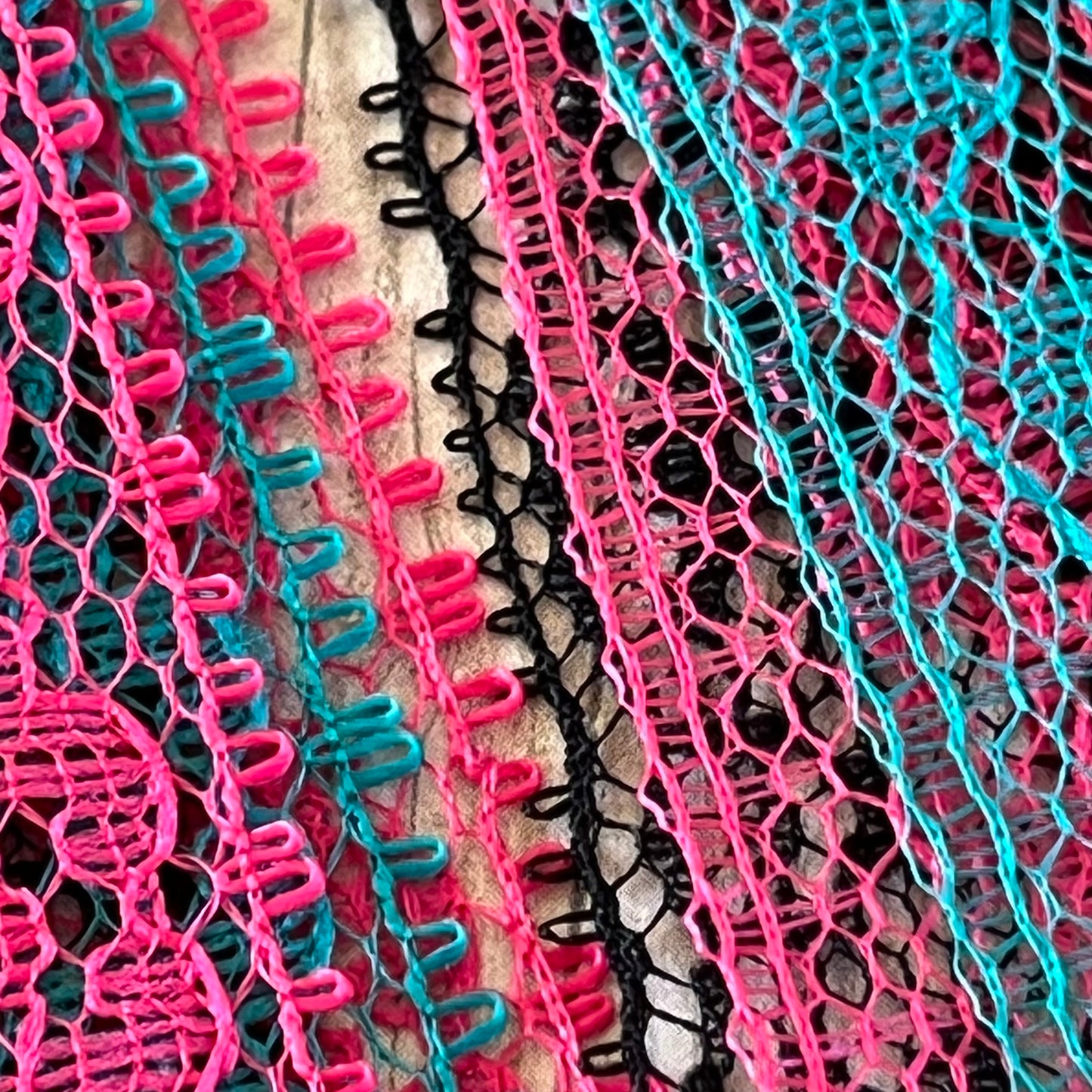 Neon Cowboy Vintage Lace Earrings