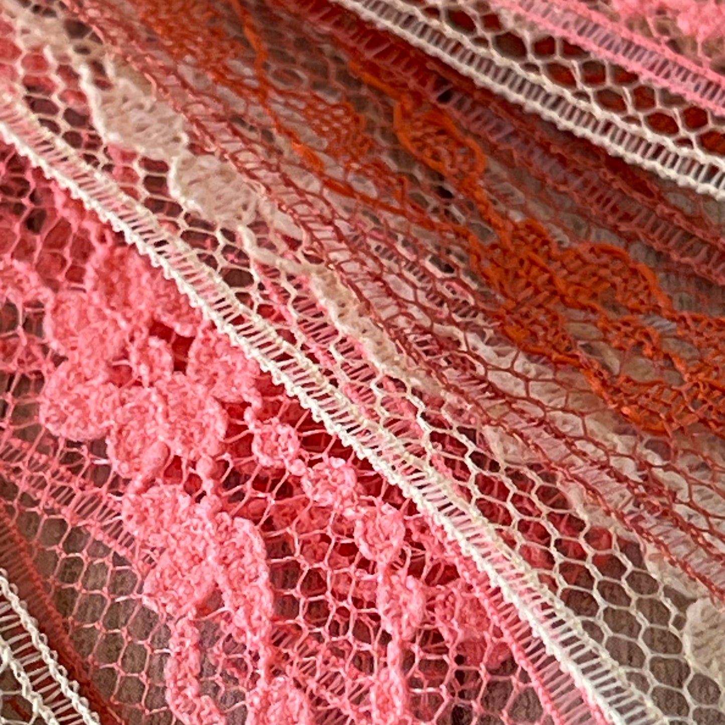 Peachy Blend Vintage Lace Earrings