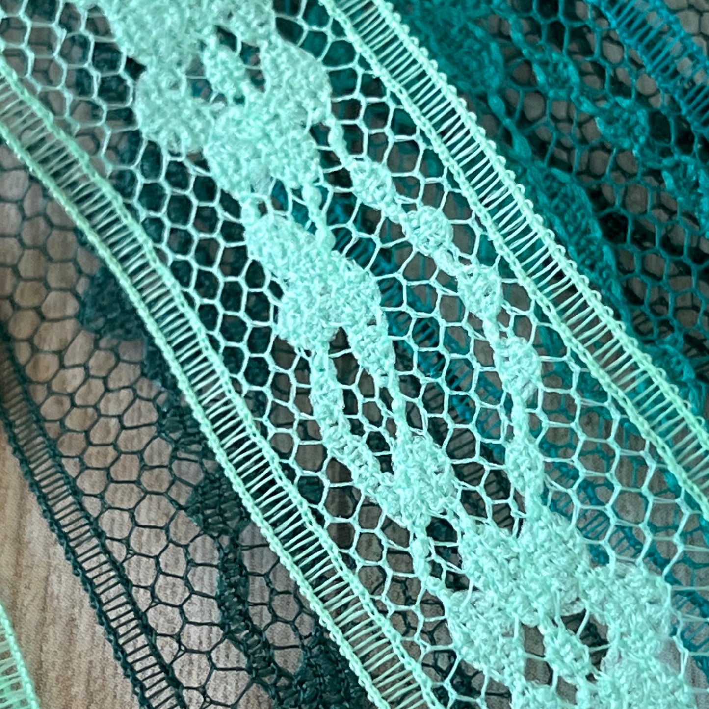 Teals Blend Vintage Lace Earrings