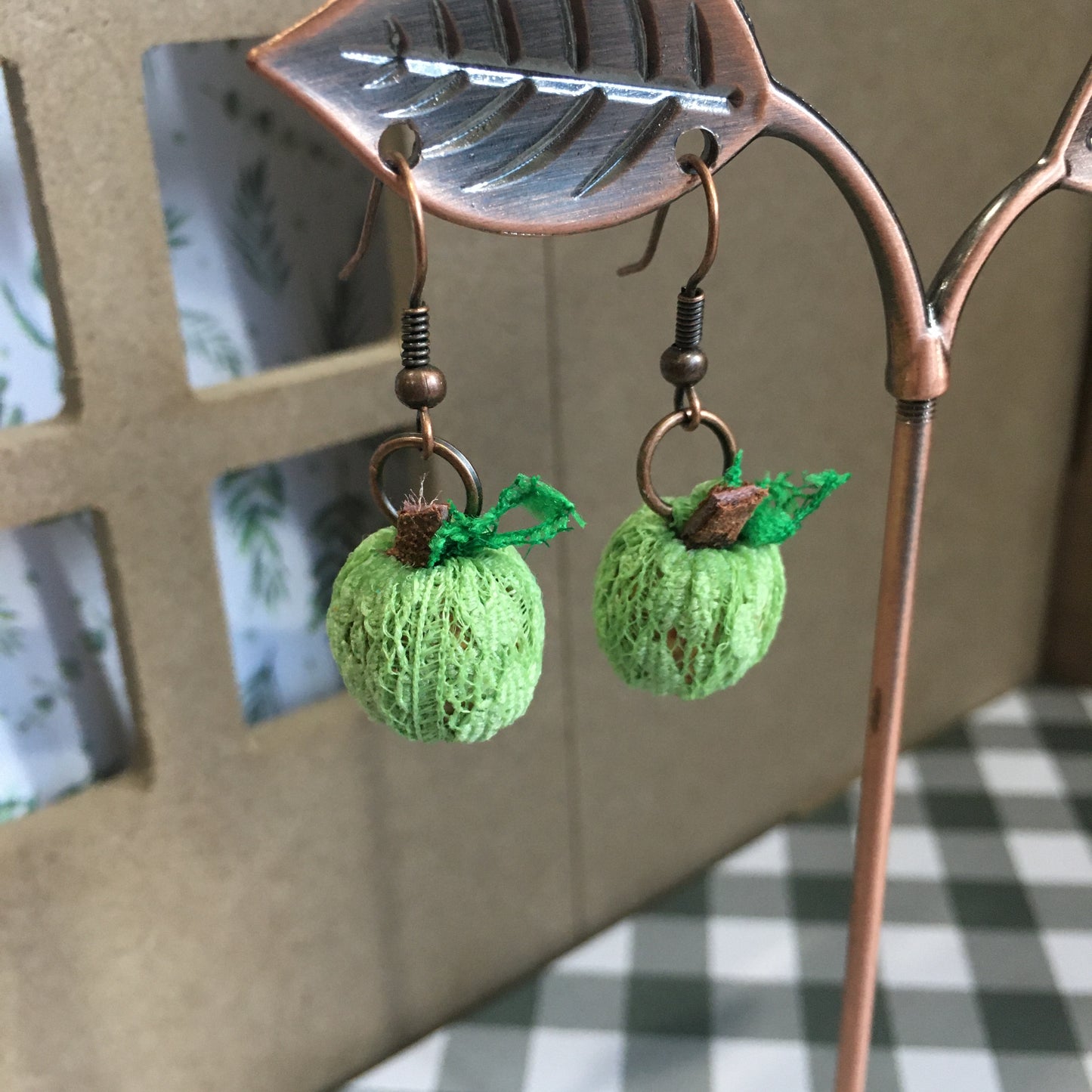 Green Apple Earrings