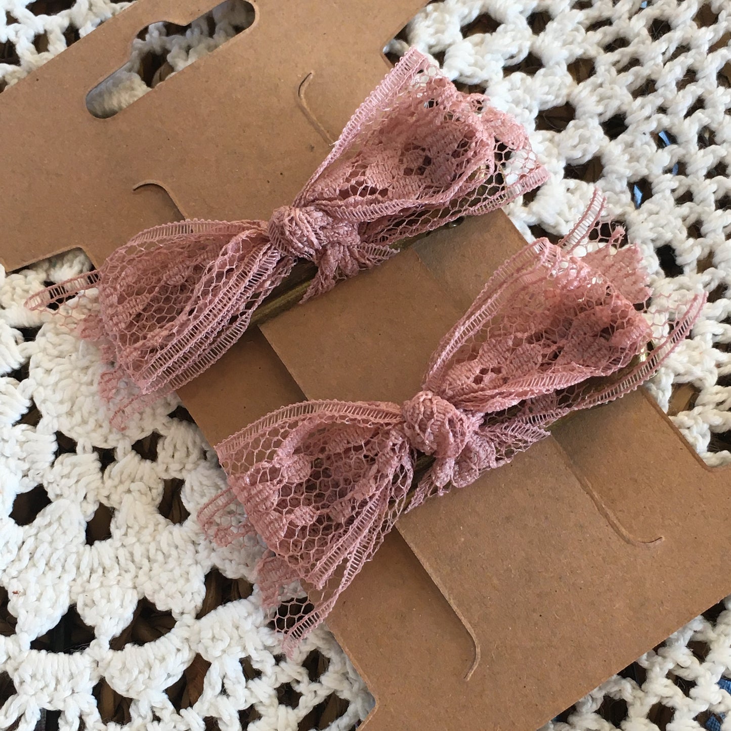 Cute Lace Hair Clip Pair