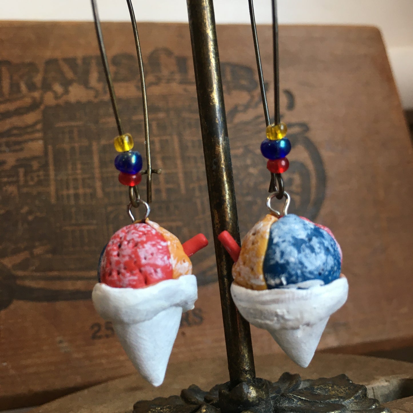 Shaved Ice AKA Snow Cone Earrings