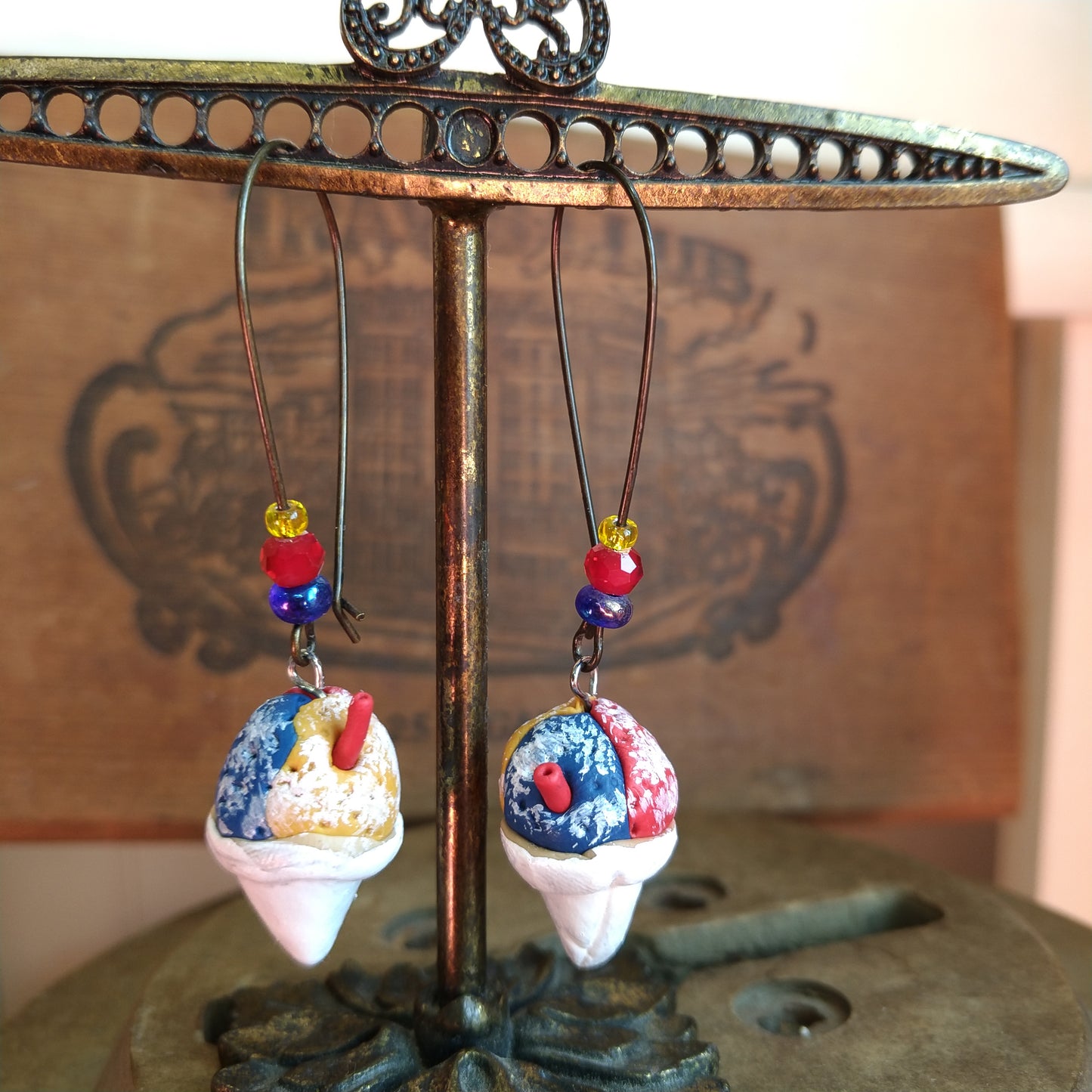 Shaved Ice AKA Snow Cone Earrings